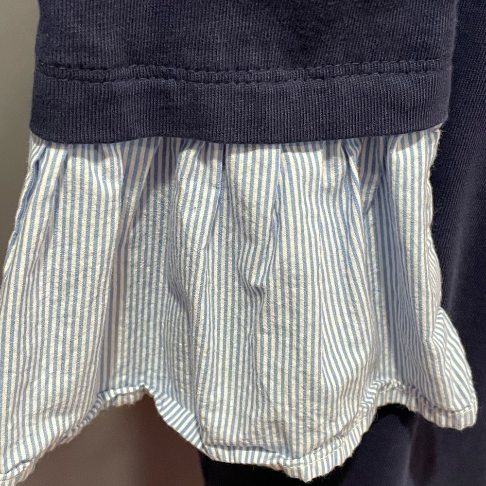 Navy Cotton Dress - Picture 4 of 4